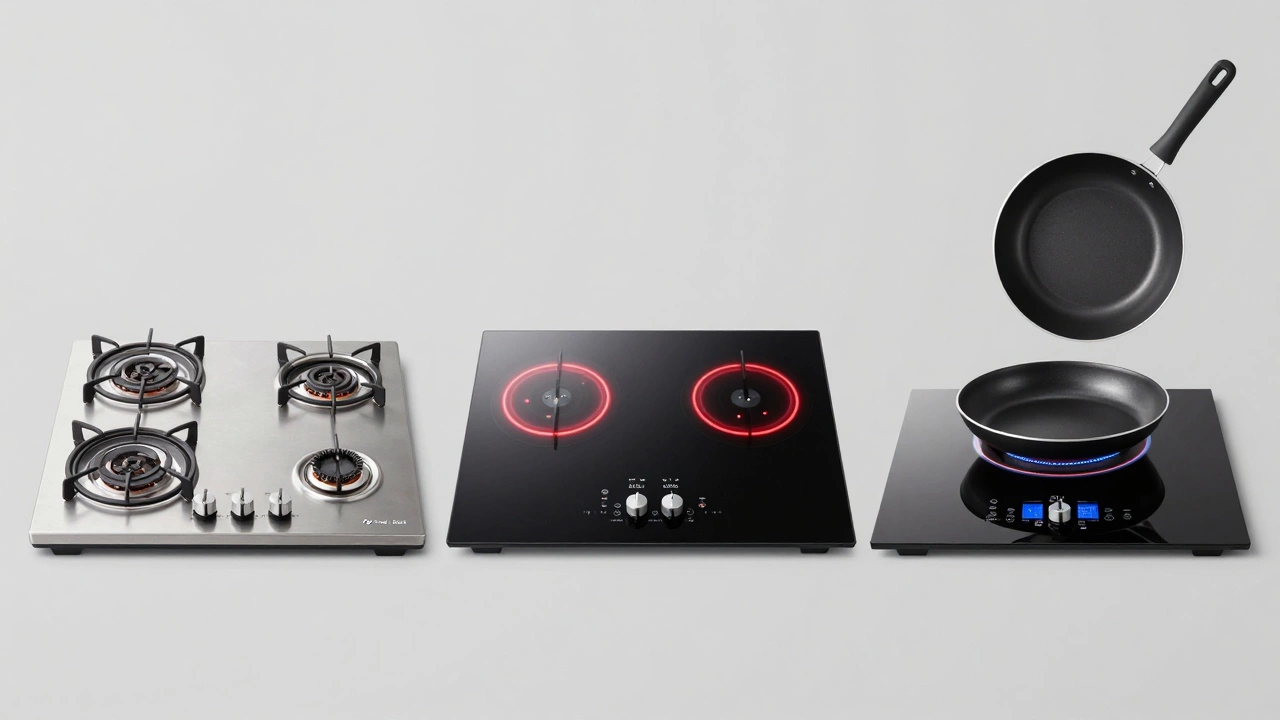 Comparison of radiant, ceramic, and induction electric hobs