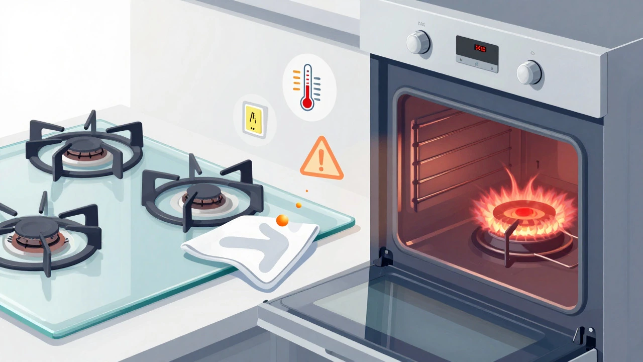 Conceptual illustration of cooker maintenance and safety checks